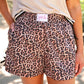 Bow Trim Boxer Shorts- Safari Chic