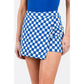 Game Day Checkered Overlay Skort