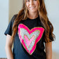 Heart With Puff Ink Valentine's Day Tee