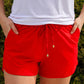 Solid Red Everyday Shorts