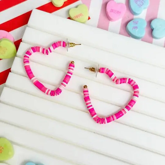 Rubber Disc Heart Hoops