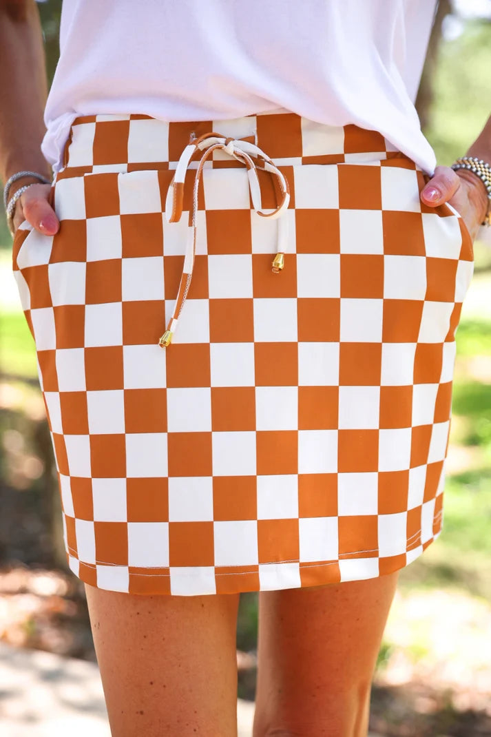 CHECKERED SKORT PREORDER