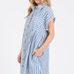 Button Down Striped Dress