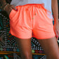 Solid Neon Coral Everyday Shorts