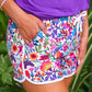 Fiesta Time Floral Everyday Shorts