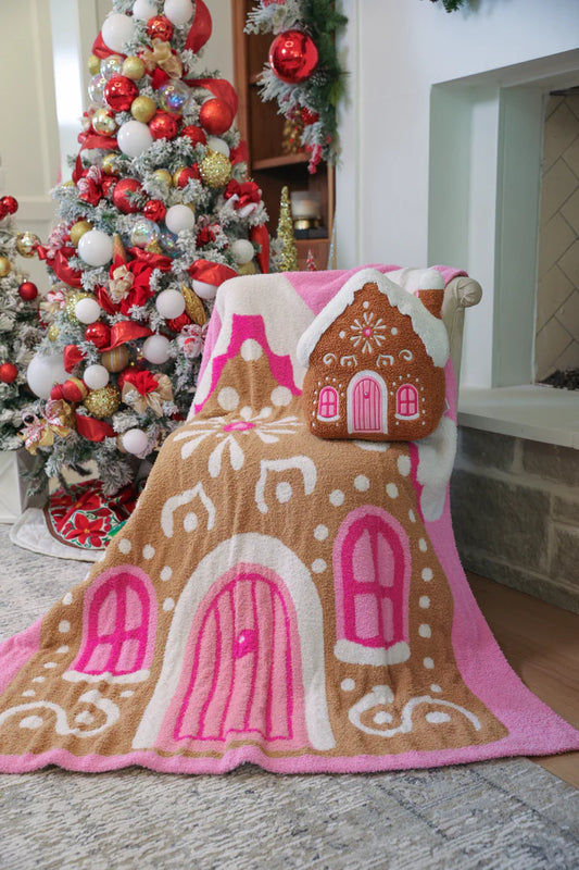 *PRE ORDER* Whimsical Gingerbread House Blanket
