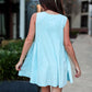 On the Daily Swing Dress - (Sky Blue)