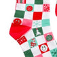 Checkered Christmas Socks