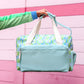 Duffle Bag - Watercolor (Blue/Lime)