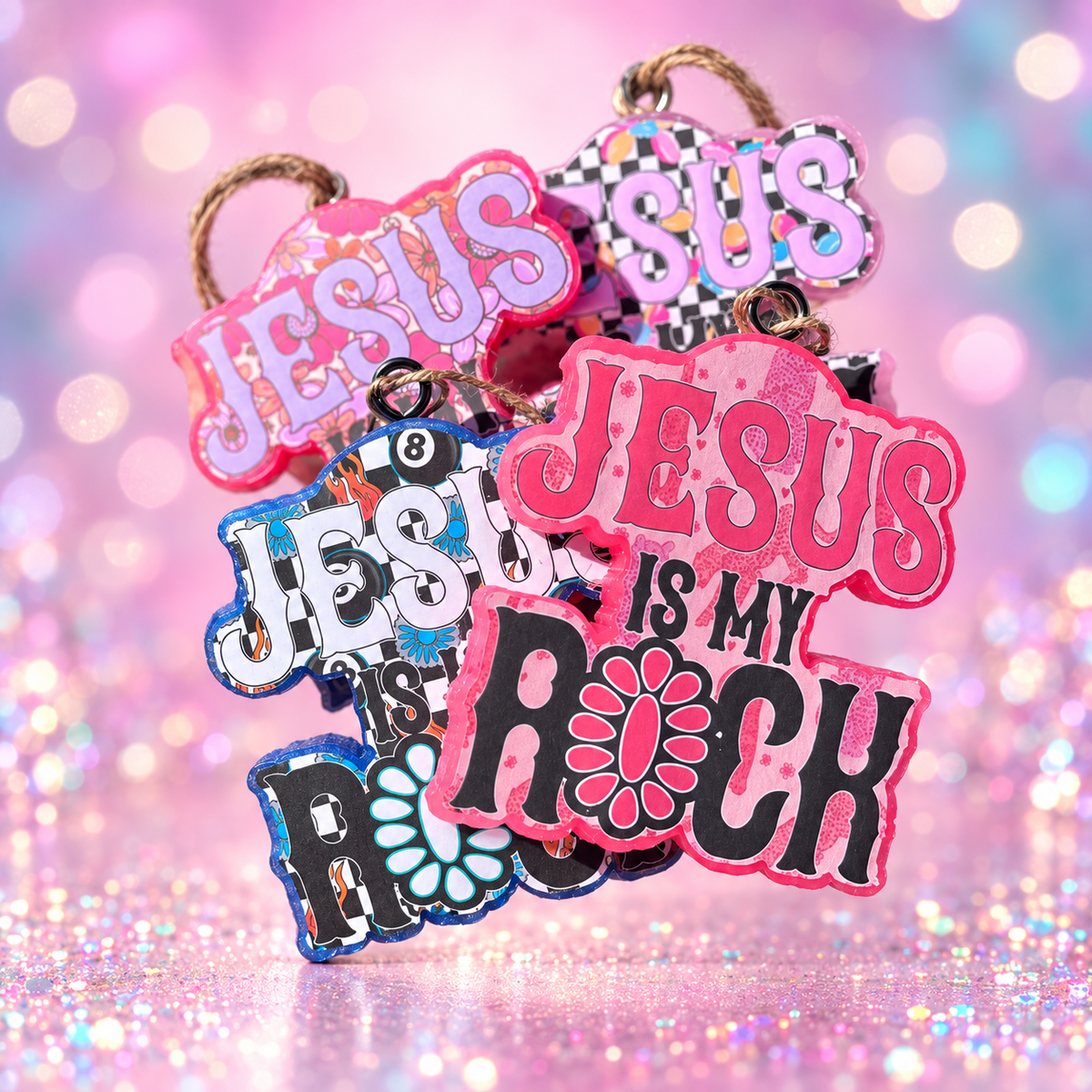 Jesus is My Rock Car Freshie