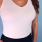 Haven V-Neck Bodysuit- White