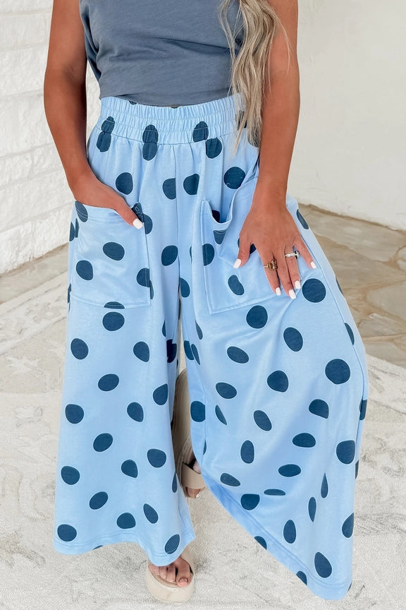 Dot Your Average Pants - Sky Blue