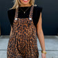 Cheetah Karli Boho Overalls