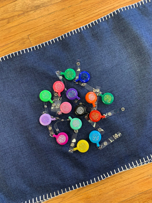 Bedazzled Badge Reel