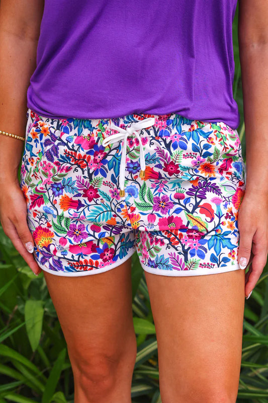 Fiesta Time Floral Everyday Shorts
