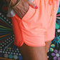 Solid Neon Coral Everyday Shorts