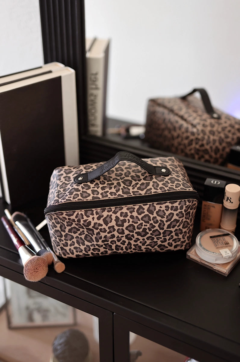 Hold All Makeup Bag- Cheetah