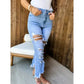Urban Distressed Lt Wash Jeans