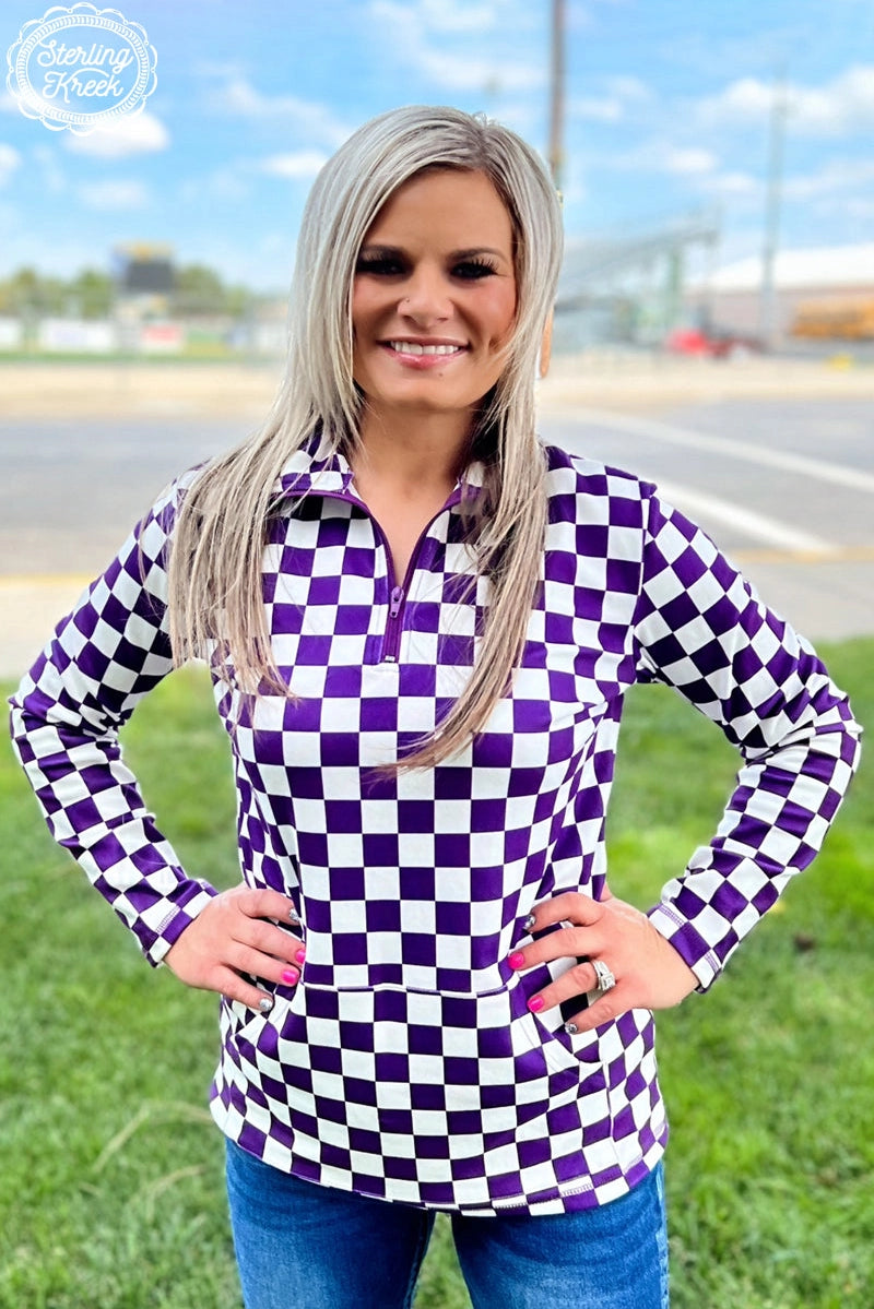 Pep Rally Pullover - Purple