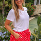 Red Polka Dot Skort