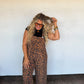Cheetah Karli Boho Overalls