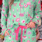 Decked In Ornaments Ruffle Pajama Set