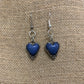 Faux Stone Heart Dangle Earrings