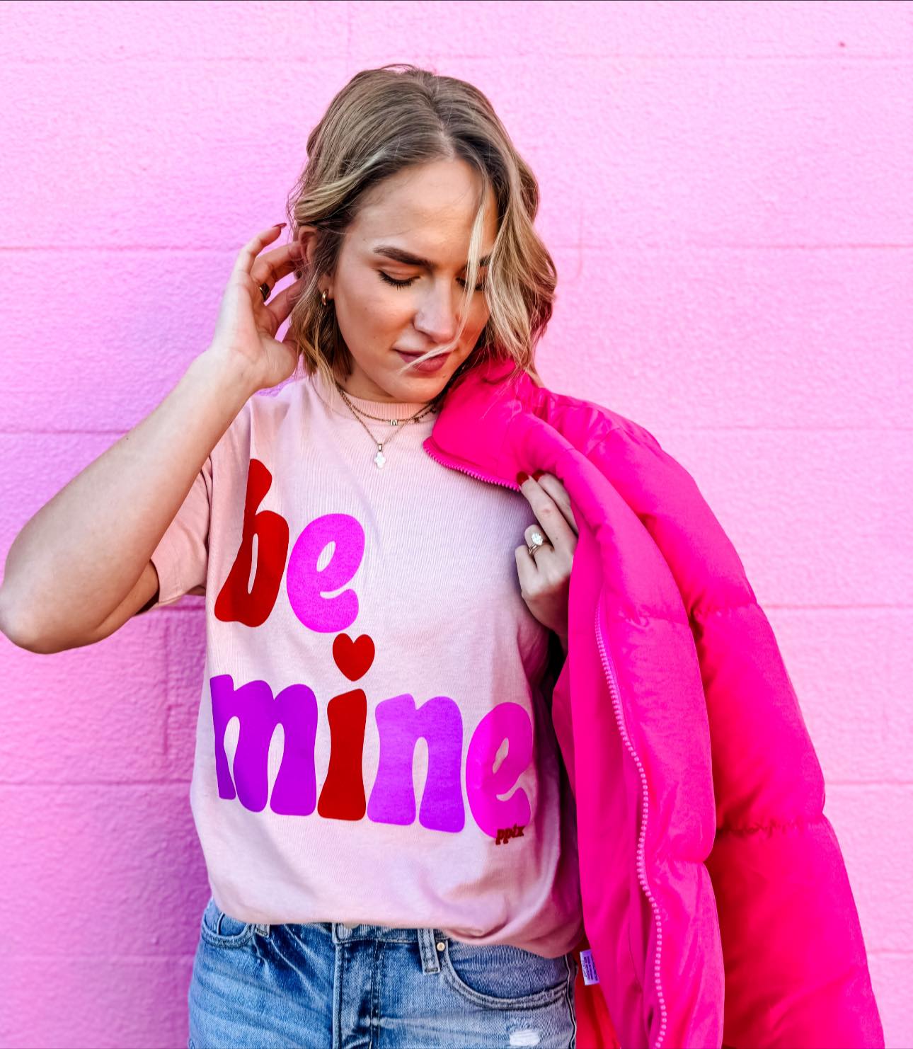 Be Mine Pink Tee