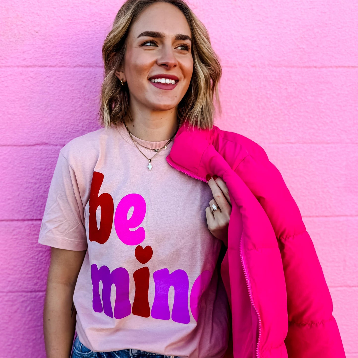 Be Mine Pink Tee