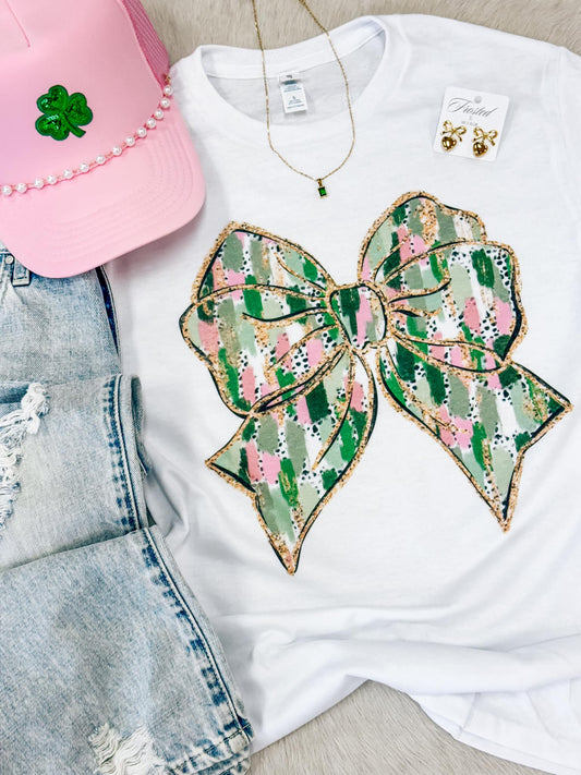 St Patty’s Bow Tee