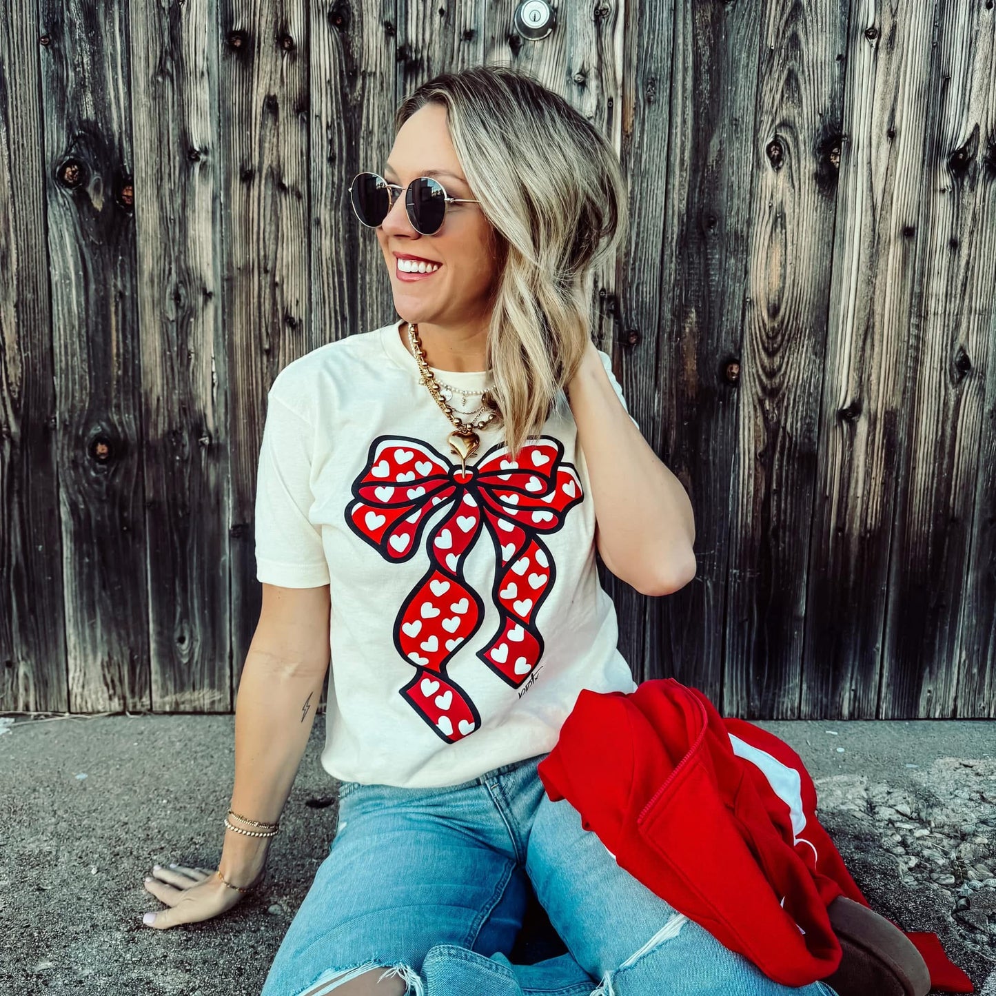 Big Heart Big Bow Tee