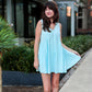 On the Daily Swing Dress - (Sky Blue)