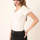 Round Neck Tee Bodysuit- Ivory