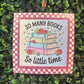 Square Checkered Book Themed Car Freshie