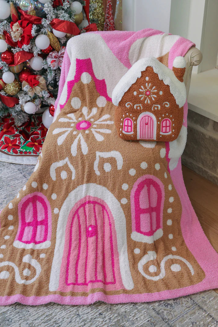 *PRE ORDER* Gingerbread House Pillow