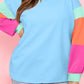 Winter Candy Bubble Sleeve Top