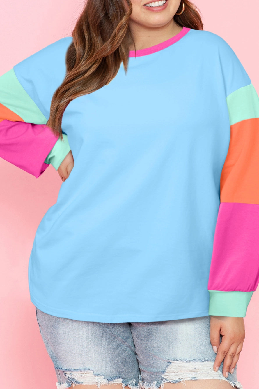 Winter Candy Bubble Sleeve Top