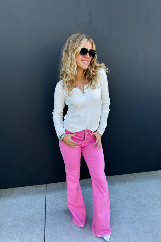 Jayde Pink Tummy Control Jeans