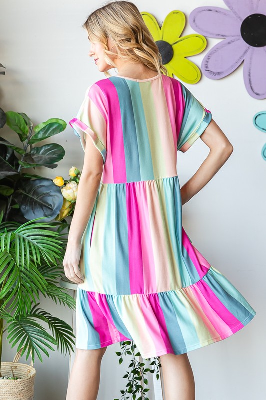 Pastels in Stripes Dress
