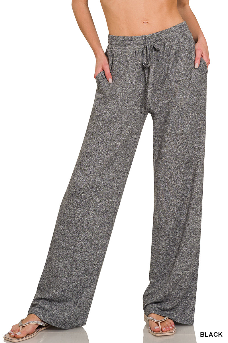 Drawstring Wide Leg Pants