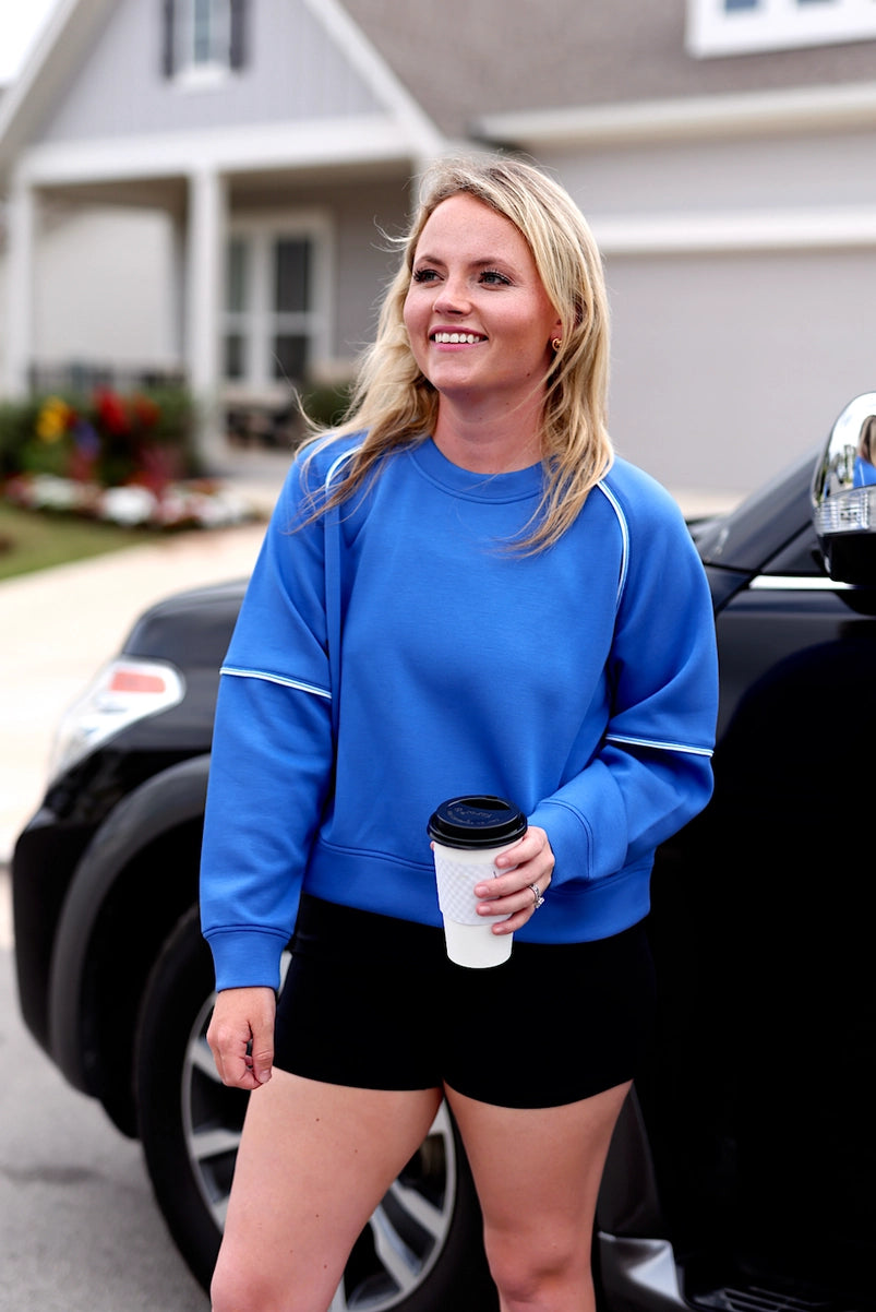 Do Your Best Pullover - (Cobalt)