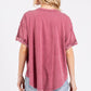 Game Day Raspberry Oversized Top