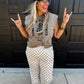 Bold Block Checkered Pants - Neutral