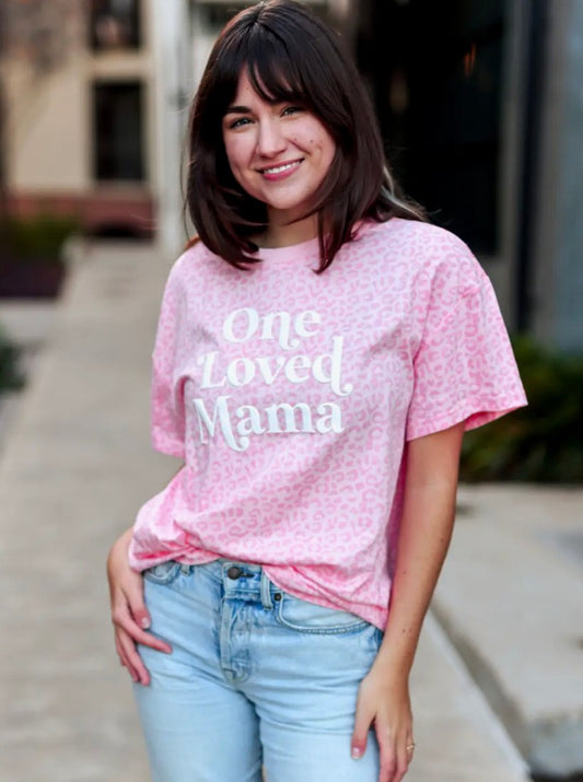 One Loved Mama- Pink Leopard