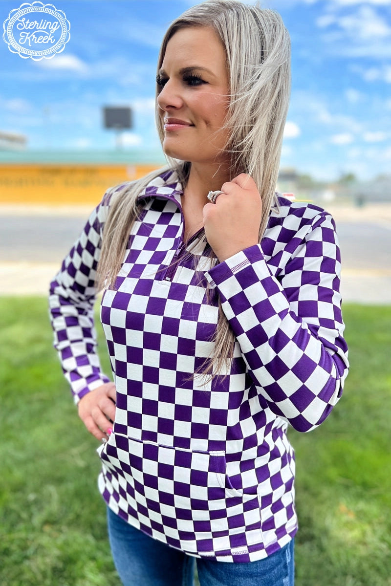 Pep Rally Pullover - Purple