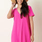 Everyday Shift Dress - Hot Pink