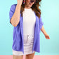 Oakley Oversized Blouse - Periwinkle