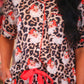 Santa Safari Chic Ruffle Pajama Set