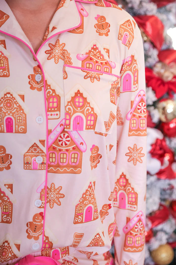 *PRE ORDER* Gingerbread Wonderland Ruffle Pajama Set