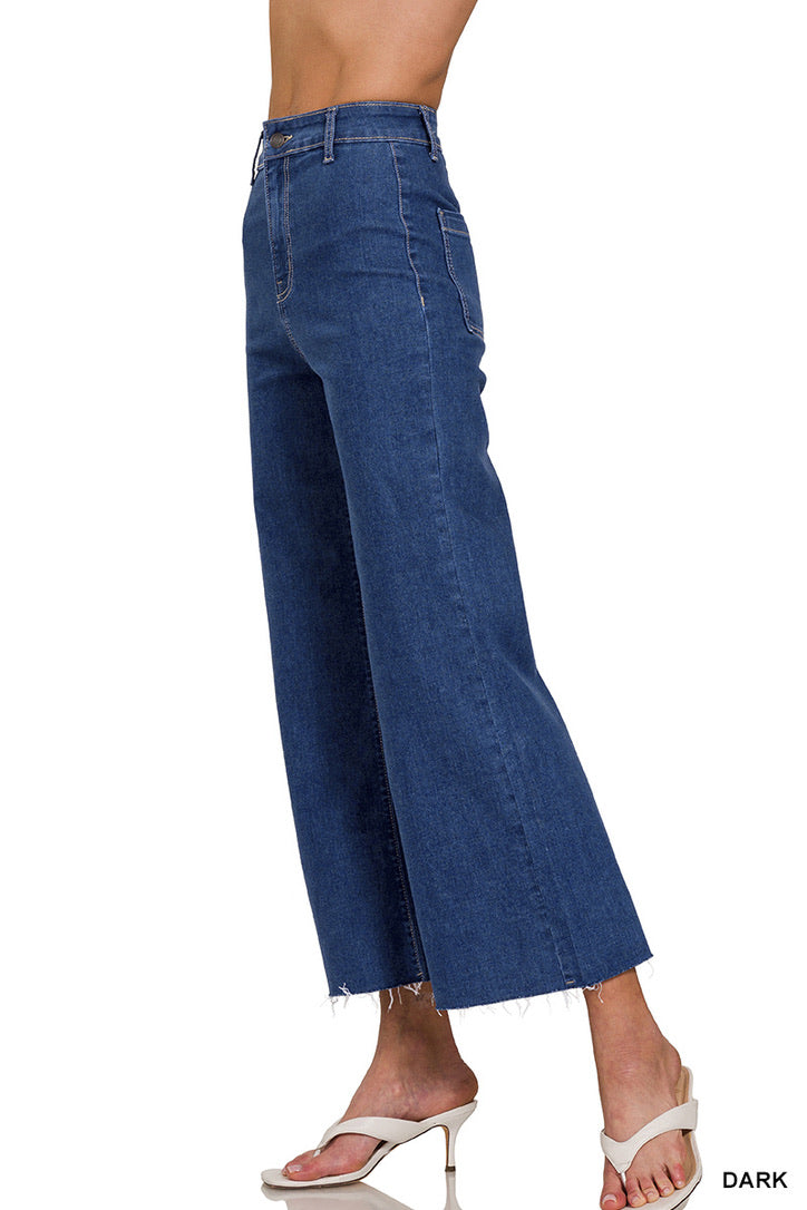 High Waist Wide Leg Flare Jeans